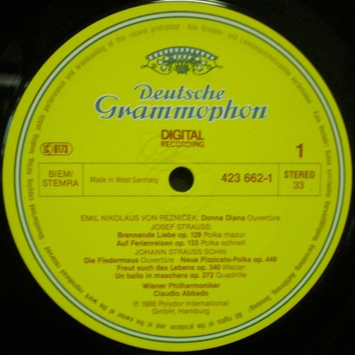 New Year Concert 1988 - Claudio Abbado 중고 수입 오리지널 아날로그 LP