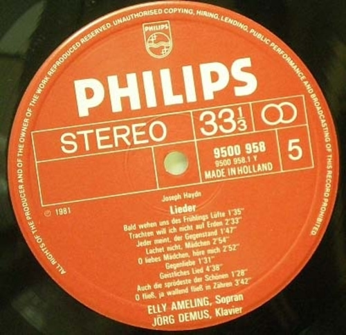 Haydn- Complete Songs- Ameling/Demus(3LP Box) 중고 수입 오리지널 아날로그 LP