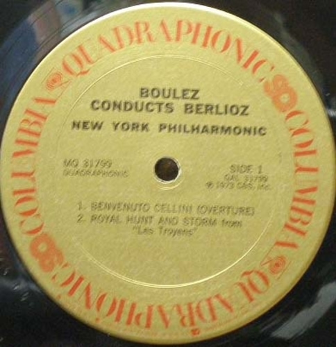 Berlioz- Benvenuto Cellini Overture 외- Boulez 중고 수입 오리지널 아날로그 LP