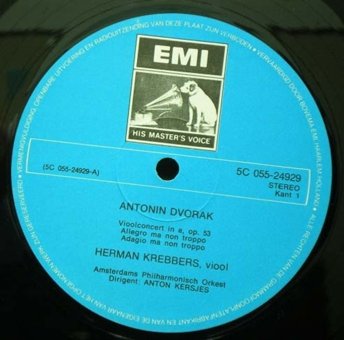 Dvorak/Tchikovsky- Violin Concerto 외- Herman Krebbers 중고 수입 오리지널 아날로그 LP