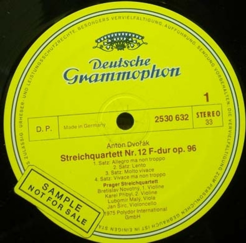 Dvorak-String Quartets No.12&amp;14-Prager String Quartett 중고 수입 오리지널 아날로그 LP