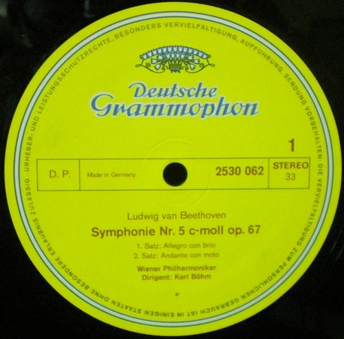Beethoven - Symphony No.5 - Karl Bohm 중고 수입 오리지널 아날로그 LP