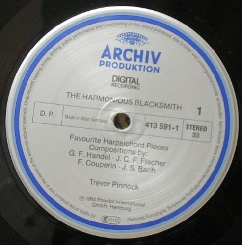 Favorite Harpsichord Pieces-Handel/Rameau 외-Pinnock 중고 수입 오리지널 아날로그 LP