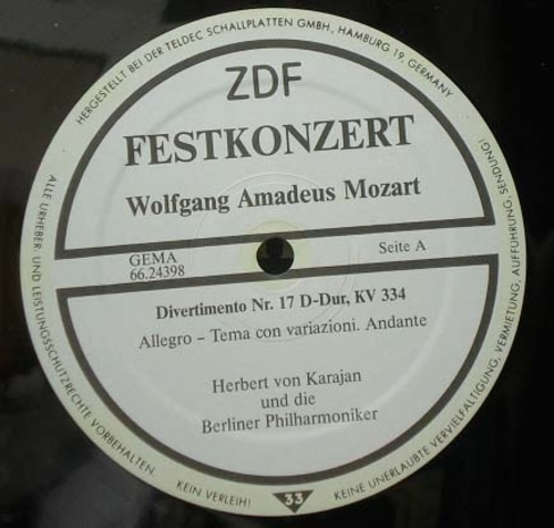 Mozart-Divertimento No.17-Karajan (1987 Live Recording)