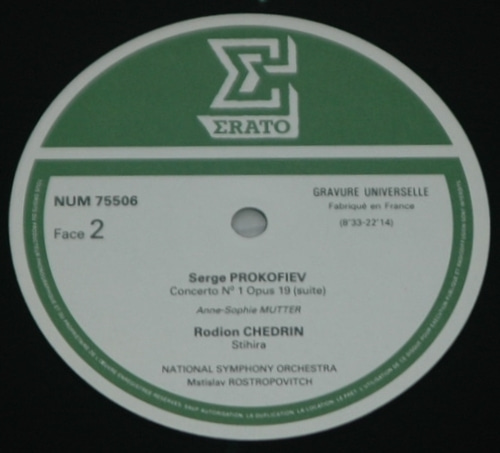 Glazounov/Prokofiev - Violin Concertos - Anne-Sophie Mutter