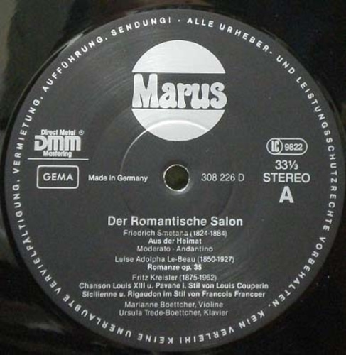 Smetana/Clara Schumann-Aus der Heimat/3 Romanzen 외-Marianne &amp; Ursula Boettcher 중고 수입 오리지널 아날로그 LP