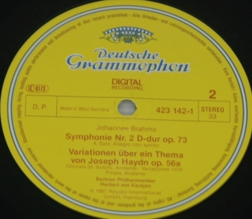 Brahms - Symphony No.2 外 - Herbert von Karajan