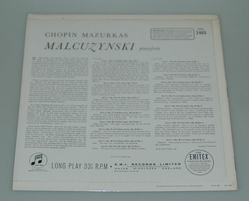 Chopin- Mazurkas - Malcuzynski