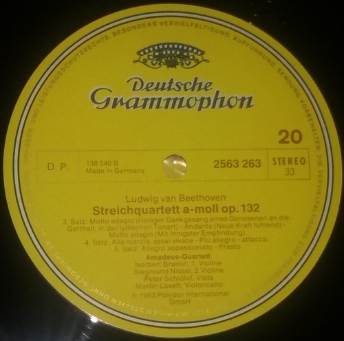 Beethoven - Complete String Quartets - Amadeus Quartet 10 LP