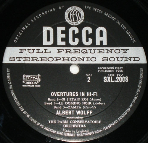 Overtures in Hi-Fi - Albert Wolff