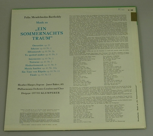 Mendelssohn - A Midsummer Night&#039;s Dream - Otto Klemperer