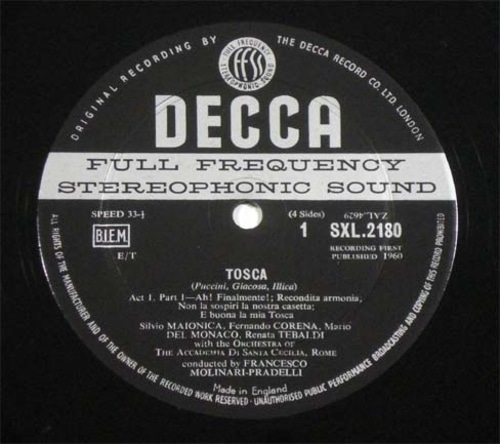 Puccini - Tosca - Molinari-Pradelli