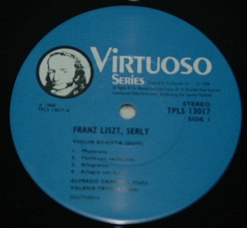 Liszt/R. Strauss - Violin Sonatas - Alfredo Campoli