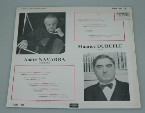 Cello &amp; Organ - Andre Navarra