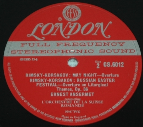 Rimsky-Korsakov - The Tale of Tsar Saltan Suite 外 - Ernest Ansermet