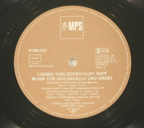 Cello &amp; Organ - Ludwig Hoelscher
