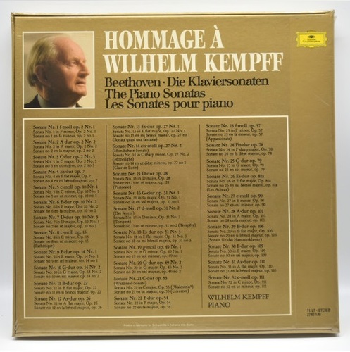 Beethoven - Complete Piano Sonatas - Wilhelm Kempff (11LP) 오리지널 미개봉