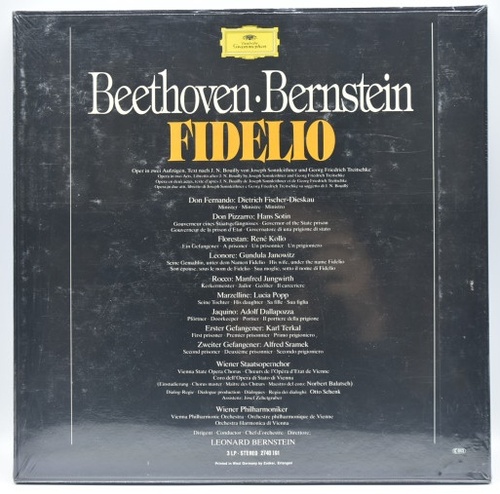 Beethoven - Fidelio 전곡 - Leonard Bernstein 3LP - 오리지널 미개봉
