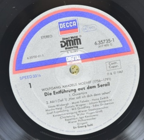 Mozart - Die Entfuhrung aus dem Serail (후궁으로부터의 탈출) - Georg Solti 2LP