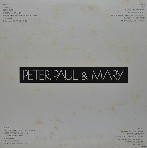 Peter, Paul &amp; Mary[피터 폴 앤 매리]-Peter, Paul &amp; Mary 2LP 중고 수입 오리지널 아날로그 LP