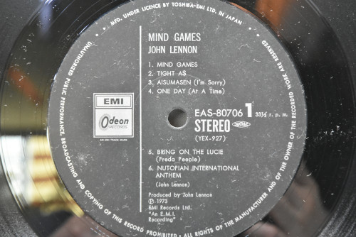 John Lennon - Mind Games ㅡ 중고 수입 오리지널 아날로그 LP
