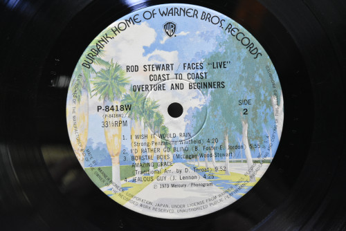 Rod Stewart ,Faces - Live Coast To Coast -Overture And Begginners ㅡ 중고 수입 오리지널 아날로그 LP