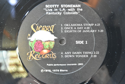Scotty Stoneman - Live In L.A with the Kentucky Colonels ㅡ 중고 수입 오리지널 아날로그 LP