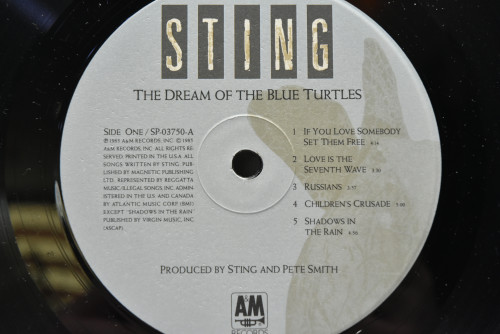Sting - The Dream Of The Blue Turtles ㅡ 중고 수입 오리지널 아날로그 LP