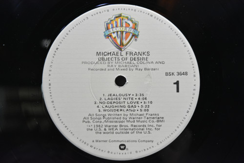 Michael Franks - Objects Of Desire ㅡ 중고 수입 오리지널 아날로그 LP