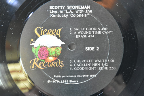 Scotty Stoneman - Live In L.A with the Kentucky Colonels ㅡ 중고 수입 오리지널 아날로그 LP