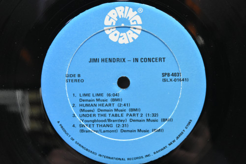 Jimi Hendrix - In Concert ㅡ 중고 수입 오리지널 아날로그 LP