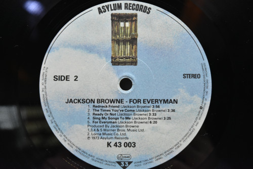 Jackson Browne - For Everyman ㅡ 중고 수입 오리지널 아날로그 LP