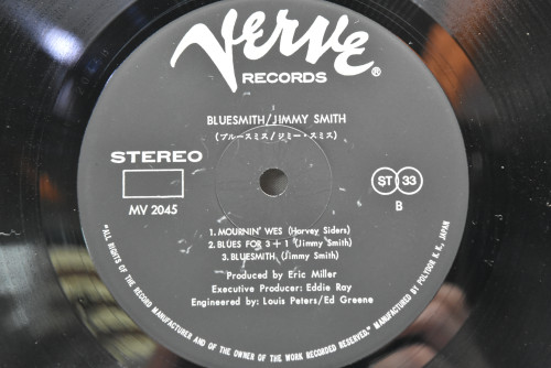 Jimmy Smith - Bluesmith - 중고 수입 오리지널 아날로그 LP