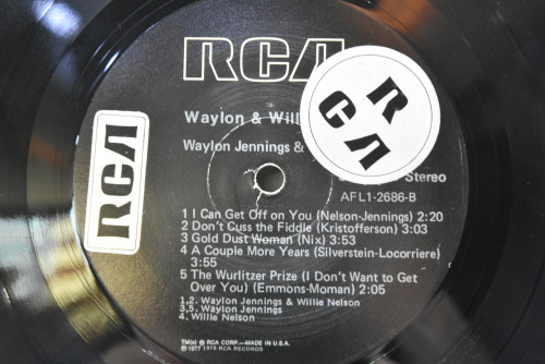 Waylon &amp; Willie - Waylon &amp; Willie ㅡ 중고 수입 오리지널 아날로그 LP