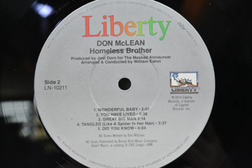 Don McLean - Honeless Beother ㅡ 중고 수입 오리지널 아날로그 LP