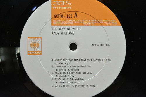 Andy Williams - The Way We Were ㅡ 중고 수입 오리지널 아날로그 LP