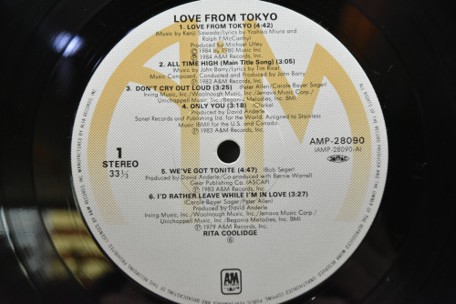 Rita Coolidge - Love From Tokyo ㅡ 중고 수입 오리지널 아날로그 LP