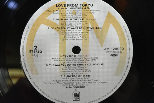 Rita Coolidge - Love From Tokyo ㅡ 중고 수입 오리지널 아날로그 LP