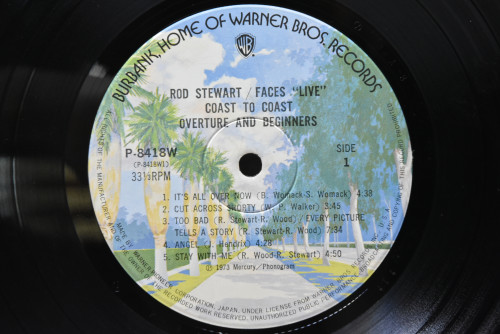 Rod Stewart ,Faces - Live Coast To Coast -Overture And Begginners ㅡ 중고 수입 오리지널 아날로그 LP
