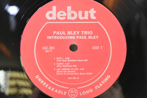 Paul Bley With Charlie Mingus ,Art Blakey - Introducing Paul Bley - 중고 수입 오리지널 아날로그 LP