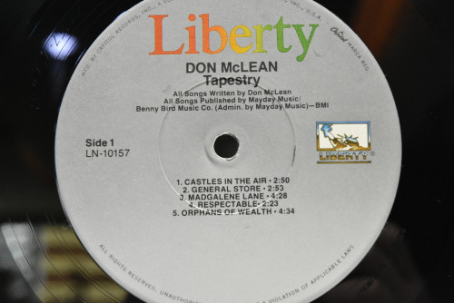 Don McLean - Tapestry ㅡ 중고 수입 오리지널 아날로그 LP