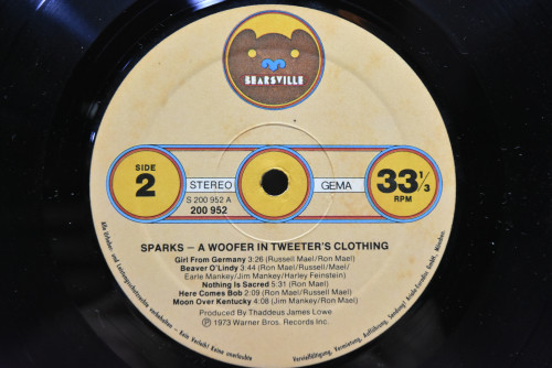 Sparks - A Woofer In Tweeter&#039;s Clothing ㅡ 중고 수입 오리지널 아날로그 LP