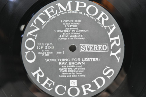 Ray Brown - Something For Lester - 중고 수입 오리지널 아날로그 LP