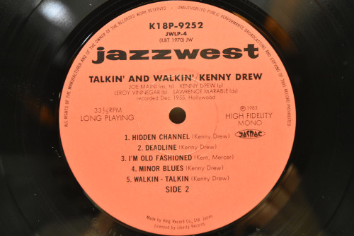 The Kenny Drew Quartet - Talkin&#039; &amp; Walkin&#039; With The Kenny Drew Quartet - 중고 수입 오리지널 아날로그 LP