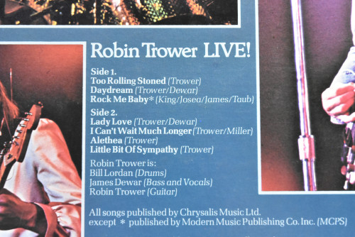 Robin Trower - Robin Trower Live! ㅡ 중고 수입 오리지널 아날로그 LP