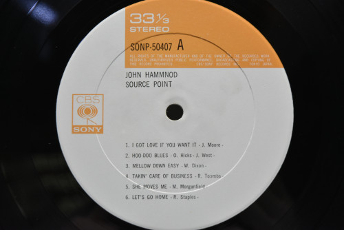 John Hammond - Source Point ㅡ 중고 수입 오리지널 아날로그 LP