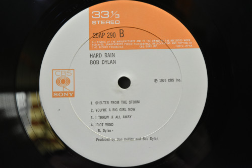 Bob Dylan - Hard Rain ㅡ 중고 수입 오리지널 아날로그 LP