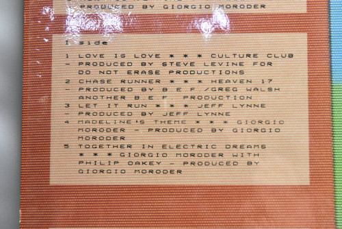 Various - Electric Dreams (Original Soubdtrack From The Film) ㅡ 중고 수입 오리지널 아날로그 LP