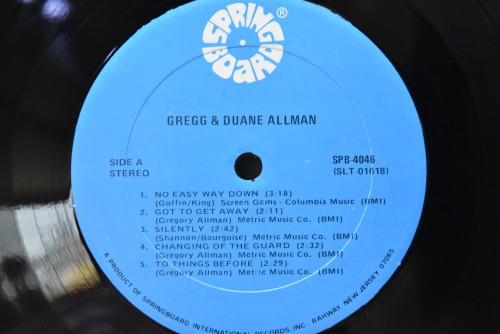 Gregg &amp; Duane Allman - Gregg &amp; Duane Allman ㅡ 중고 수입 오리지널 아날로그 LP