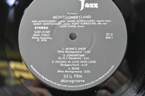 Monk Montgomery, Wes Montgomery, Buddy Montgomery, Harold Land, Pony Poindexter, Louis Hayes, Tony Bazley - Montgomeryland - 중고 수입 오리지널 아날로그 LP